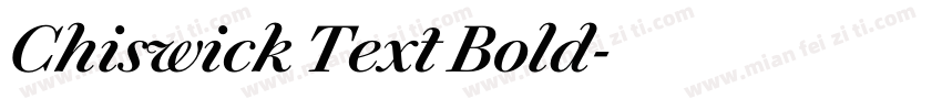 Chiswick Text Bold字体转换